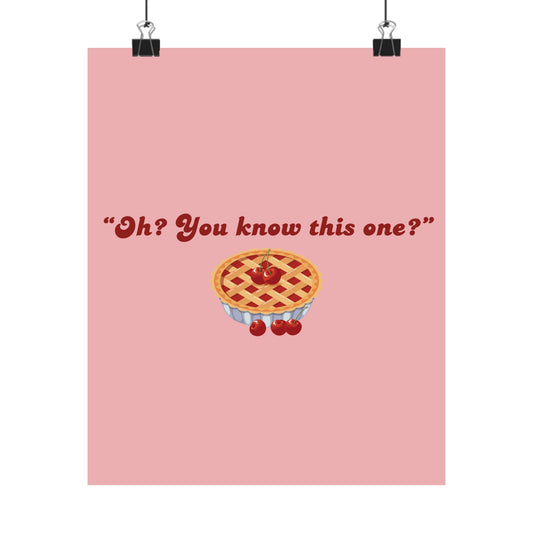 Oh? You know this one? Cherry Pie - Hockey Romance Inspired Wall Art