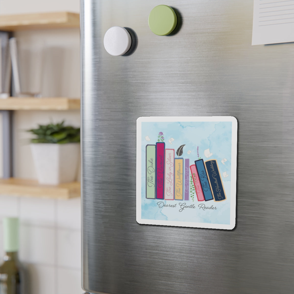 Dearest Gentle Reader Book Stack- Regency Romance Inspired Magnet