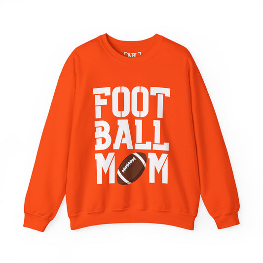 Football Mom Crewneck Sweatshirt (White Text)
