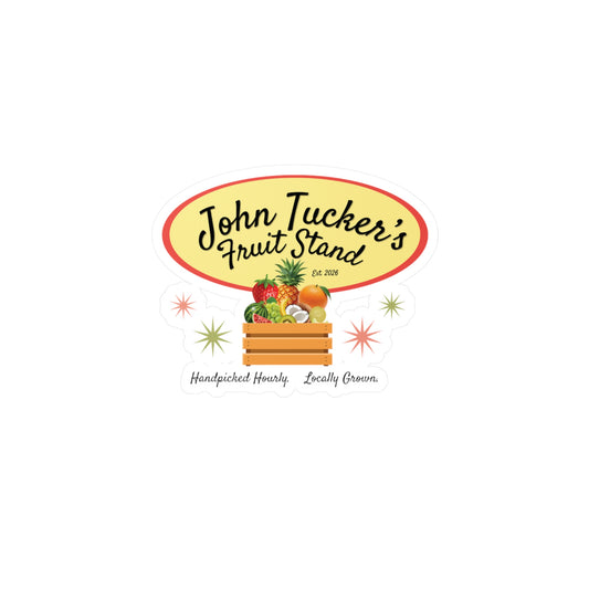 John Tucker's Fruit Stand - Hockey Romance Inspired Kiss-Cut Sticker