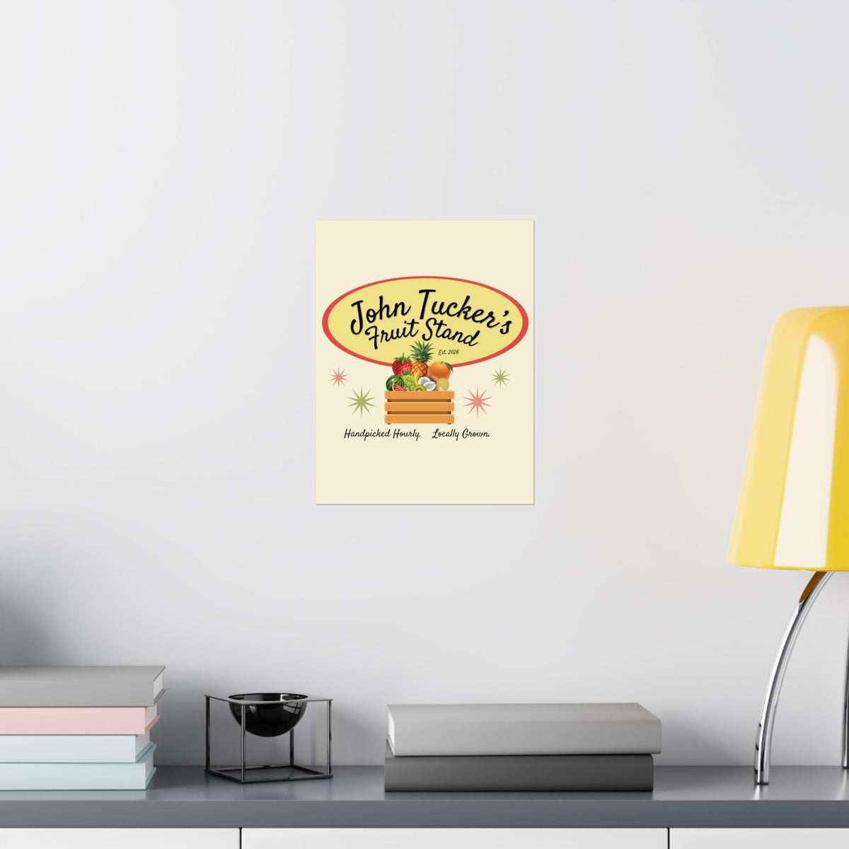 John Tucker's Fruit Stand - Hockey Romance Inspired Wall Art