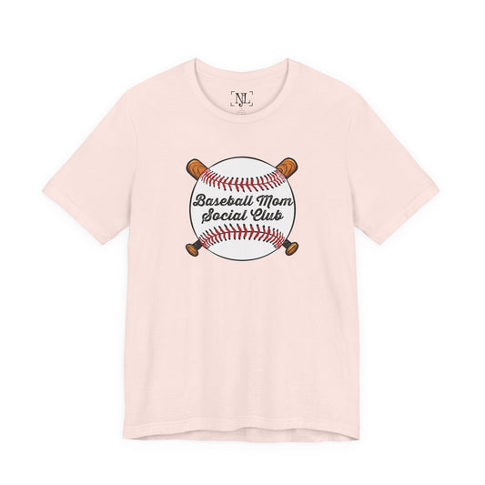 Baseball Mom Social Club Tee — Women’s Baseball Mom T-Shirt