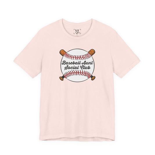 Baseball Aunt Social Club Tee — Women’s Baseball T-Shirt