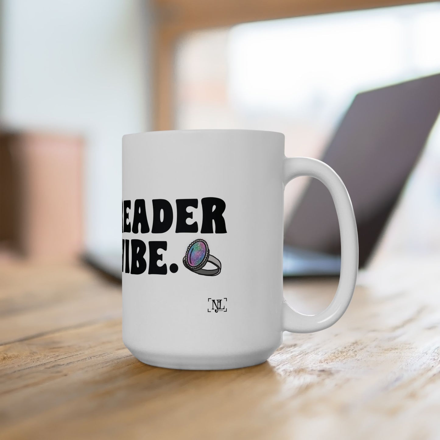 Mood Reader It's a Vibe Mug — Book Lover Ceramic Coffee Cup (11oz, 15oz)