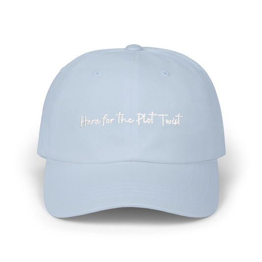 Here for the Plot Twist - Bookish Villa Inspired Embroidered Baseball Hat