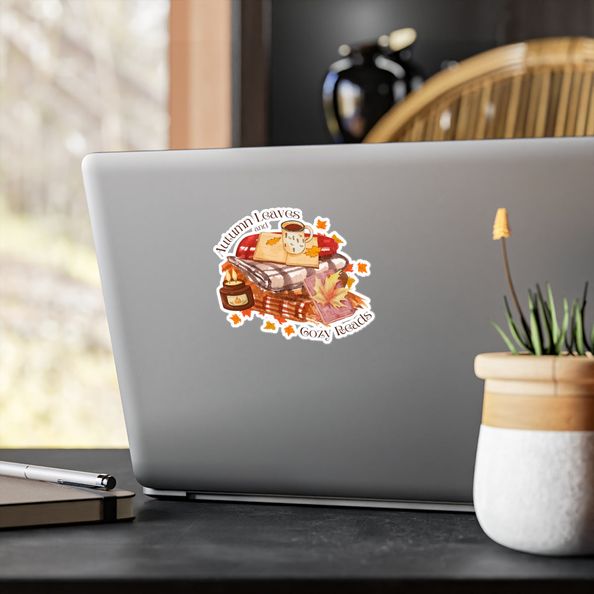 Autumn Leaves & Cozy Reads Kiss-Cut Vinyl Decals