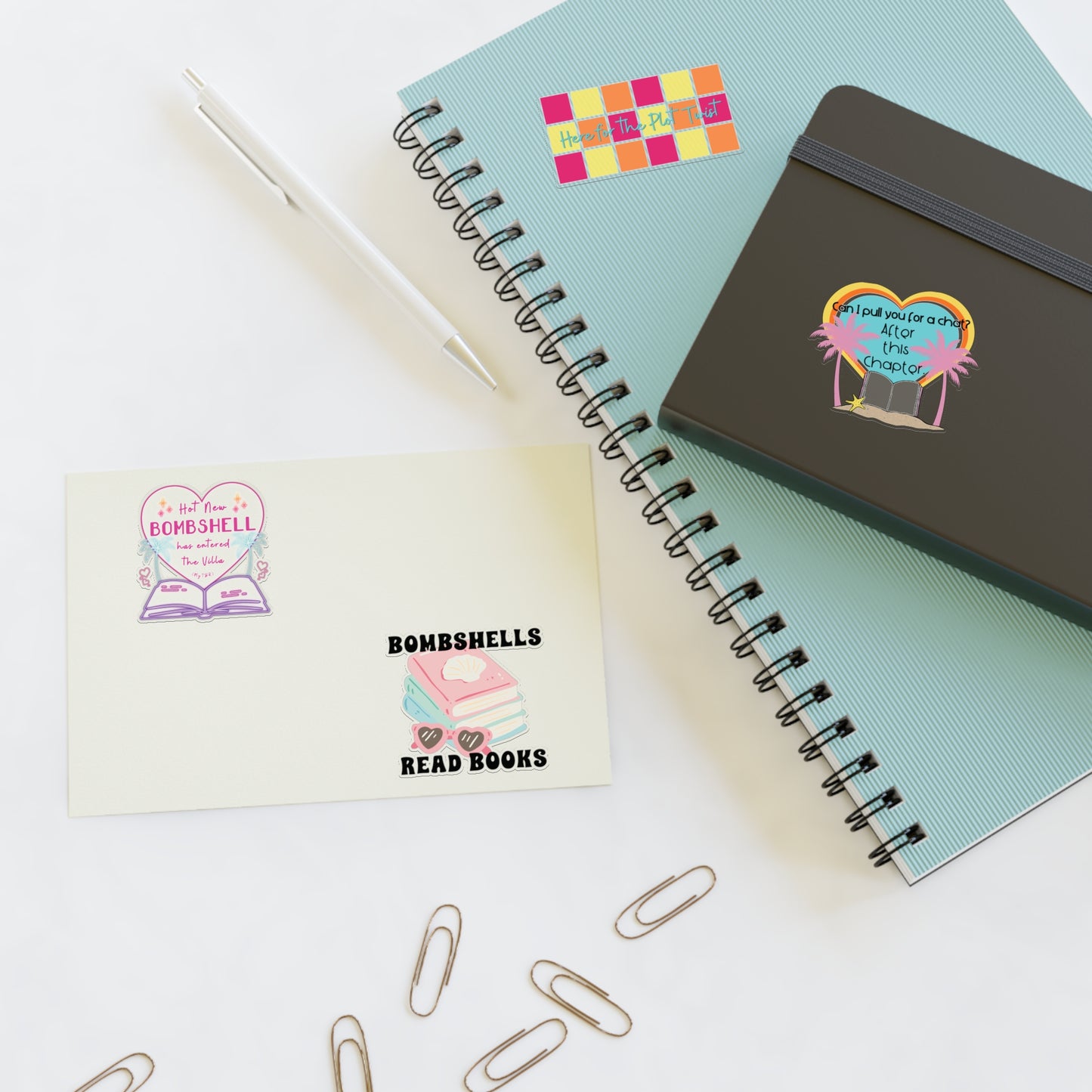 The Bookish Villa Collection - Die Cut Sticker Sheet