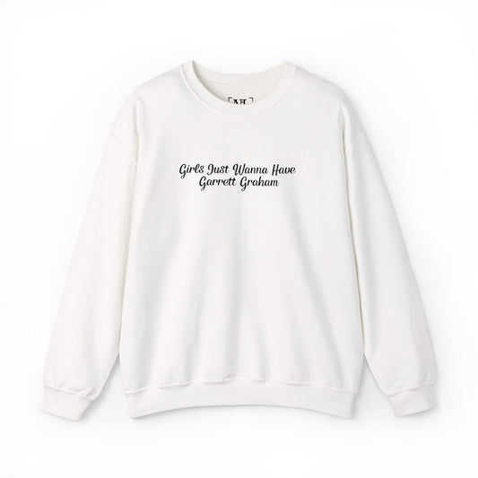 Girls Just Wanna Have Garrett Graham - Hockey Romance Inspired Embroidered Sweatshirt