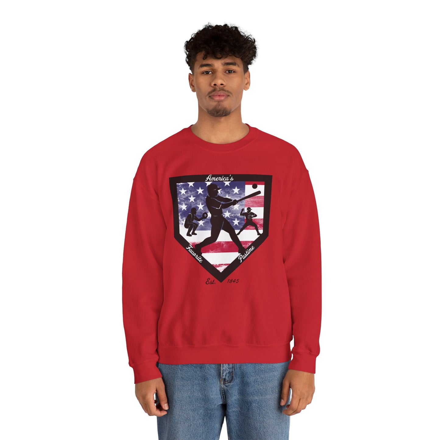 Baseball Home Plate Sweatshirt – America's Favorite Pastime Sweatshirt