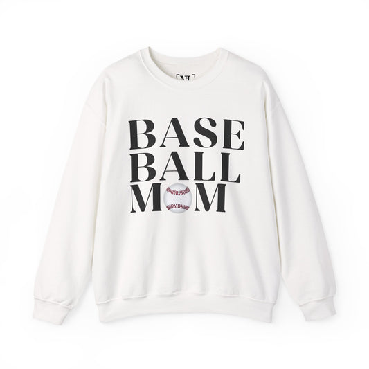 Baseball Mom Crewneck Sweatshirt - Baseball Graphic Pullover for Moms