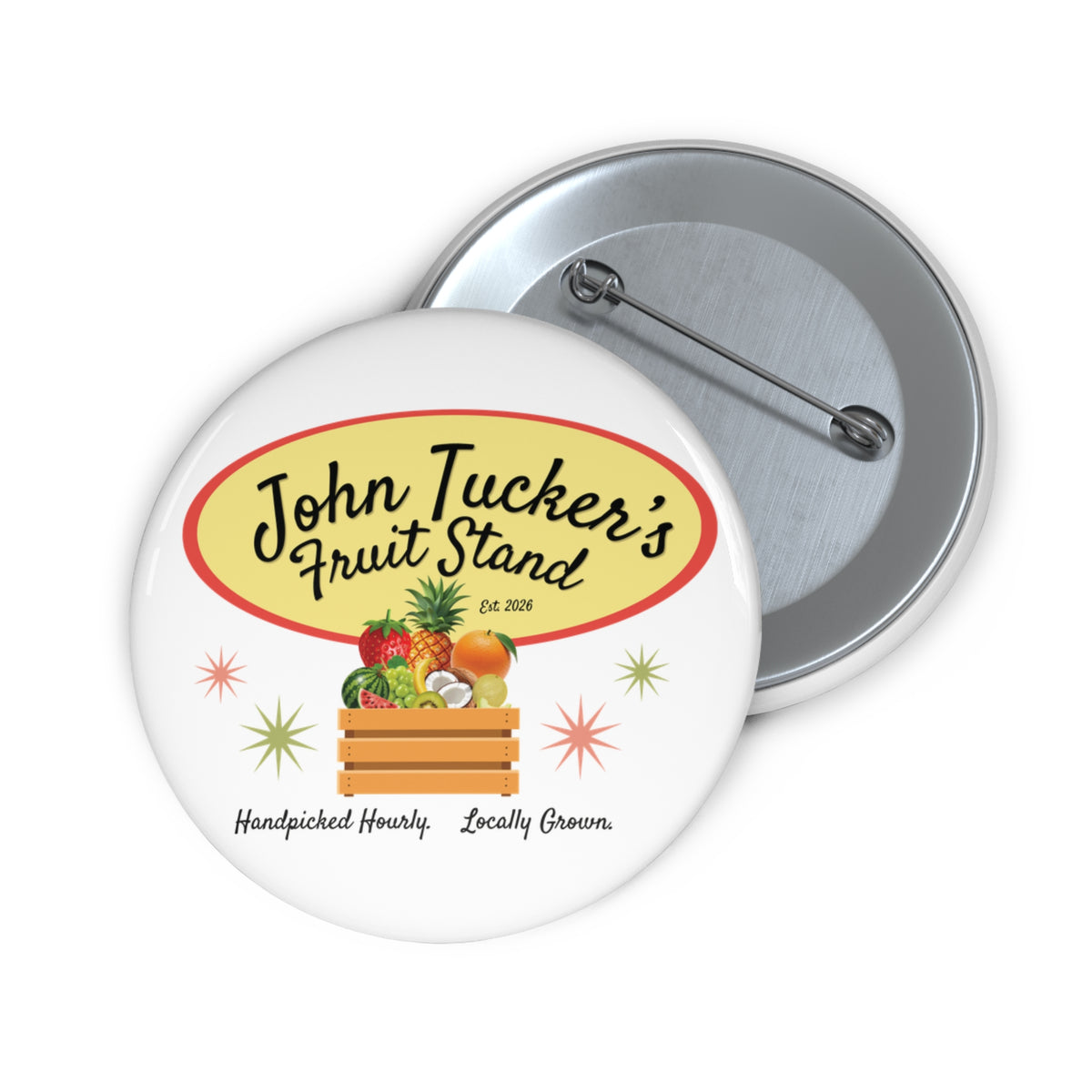 John Tucker's Fruit Stand - Hockey Romance Inspired Pin Button