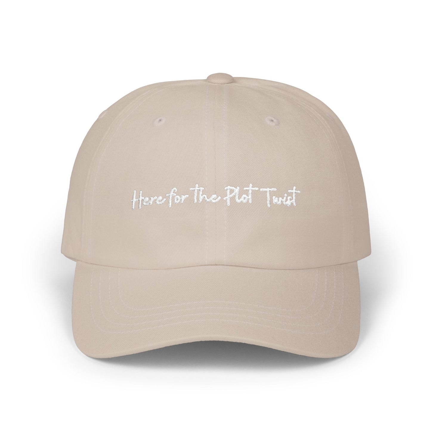 Here for the Plot Twist - Bookish Villa Inspired Embroidered Baseball Hat