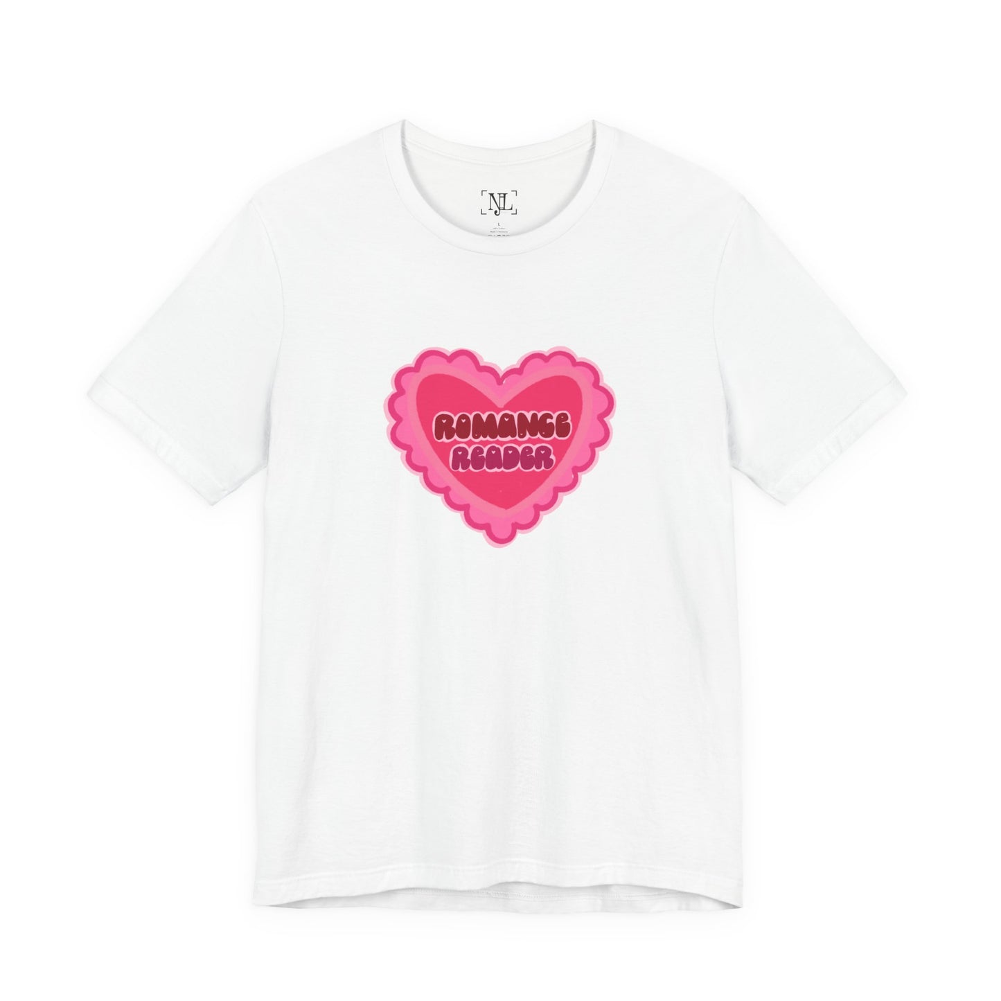 Romance Reader Heart Logo — Bookish Tee