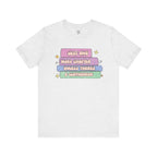 Book Lover Tee — "Just One More Chapter Unless There’s A Cliffhanger" Pastel Graphic