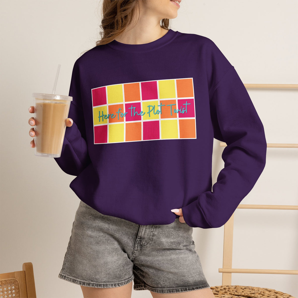 Here for the Plot Twist - Bookish Villa Inspired Sweatshirt