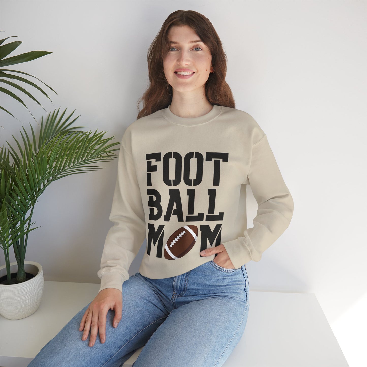 Football Mom Crewneck Sweatshirt