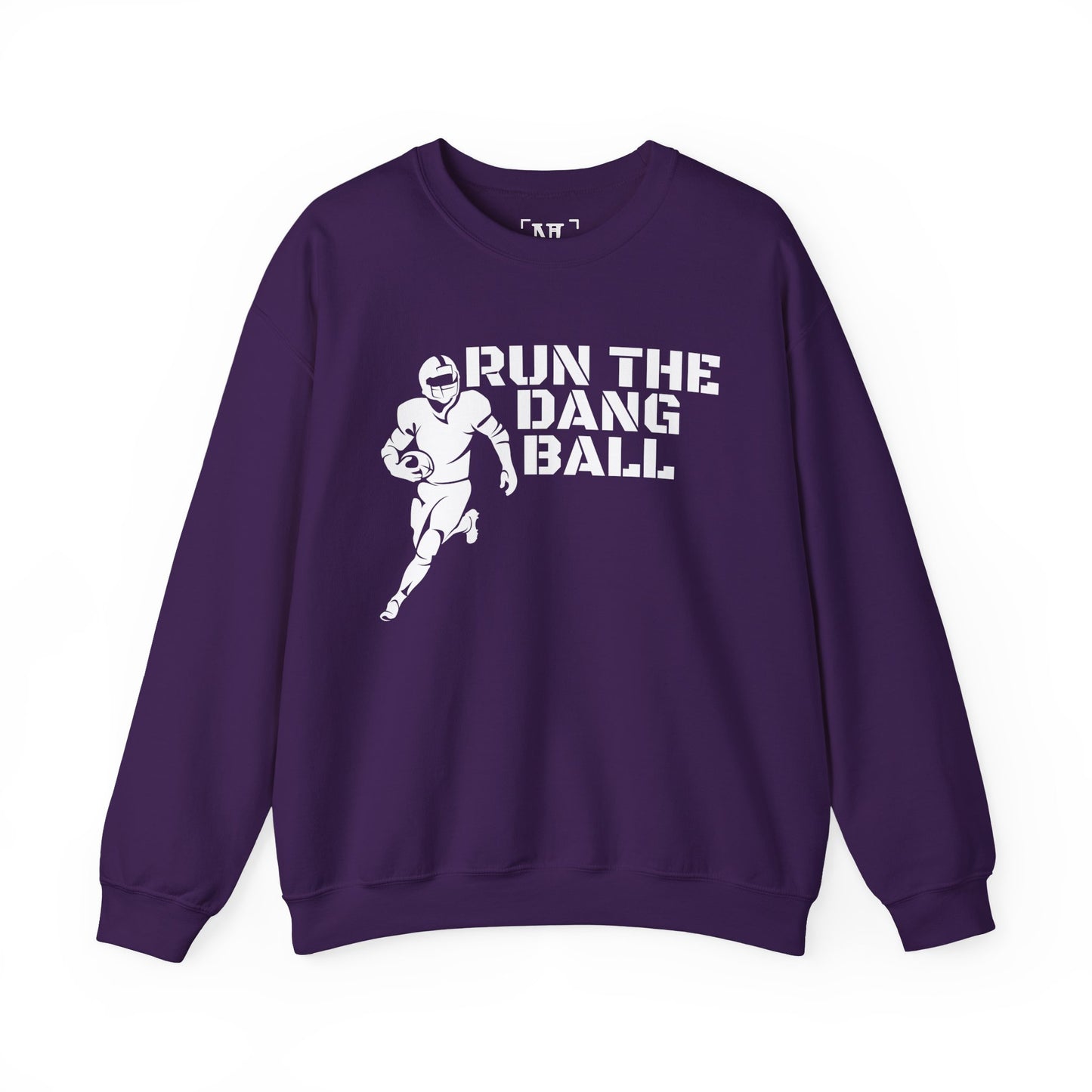 Football 'Run the Dang Ball' Crewneck Sweatshirt (White Text)