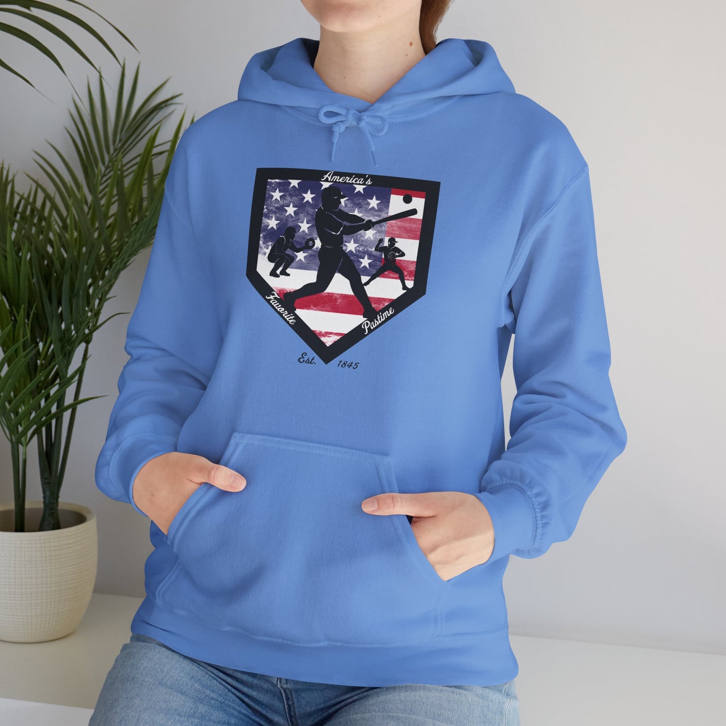 Baseball Home Plate Hoodie – America's Favorite Pastime Design