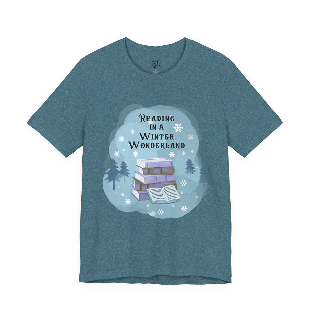Reading in a Winter Wonderland Short Sleeve Tee