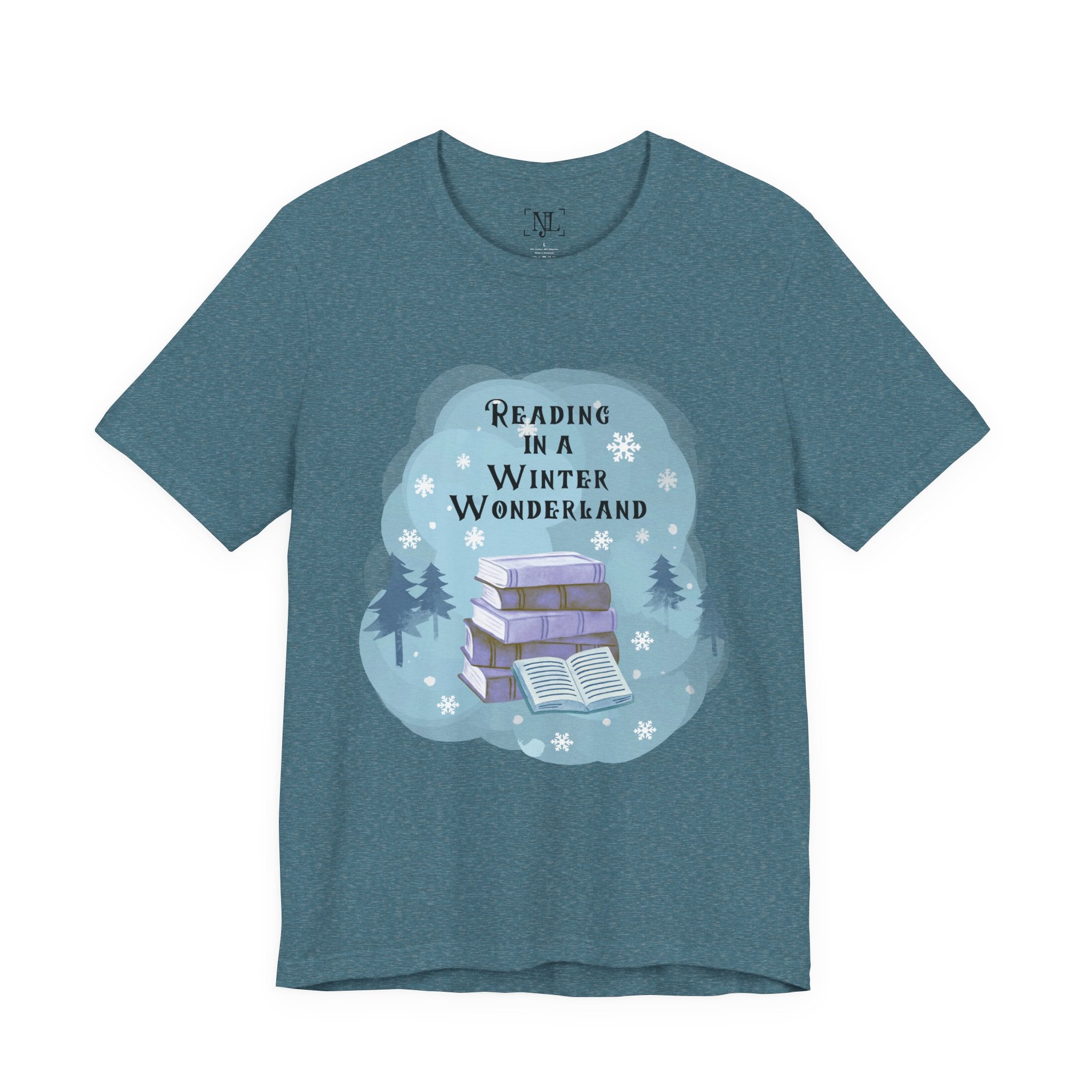 Reading in a Winter Wonderland Short Sleeve Tee