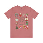 Vintage Merry Christmas - Short Sleeve Tee