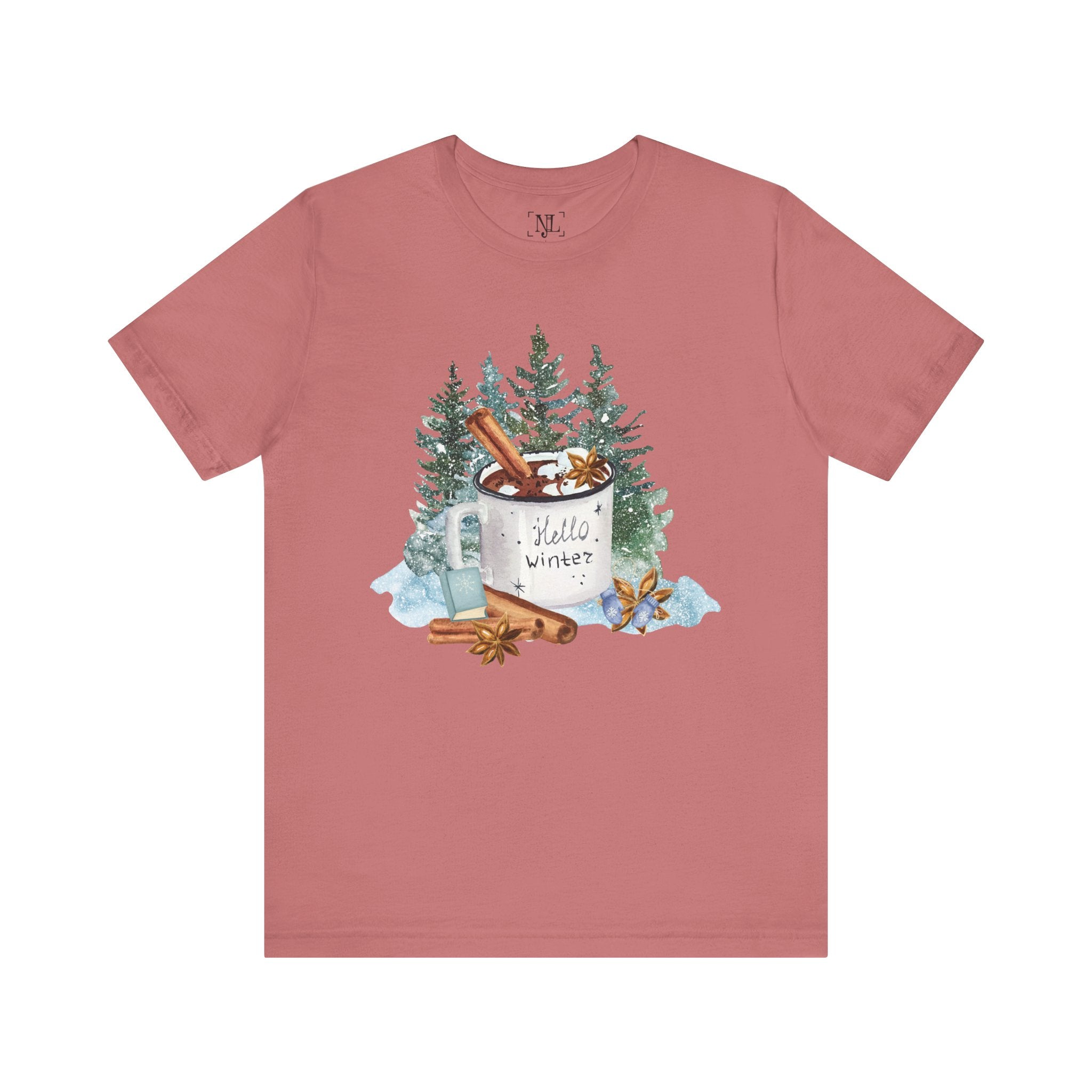 Hello Winter Mug Short Sleeve Tee