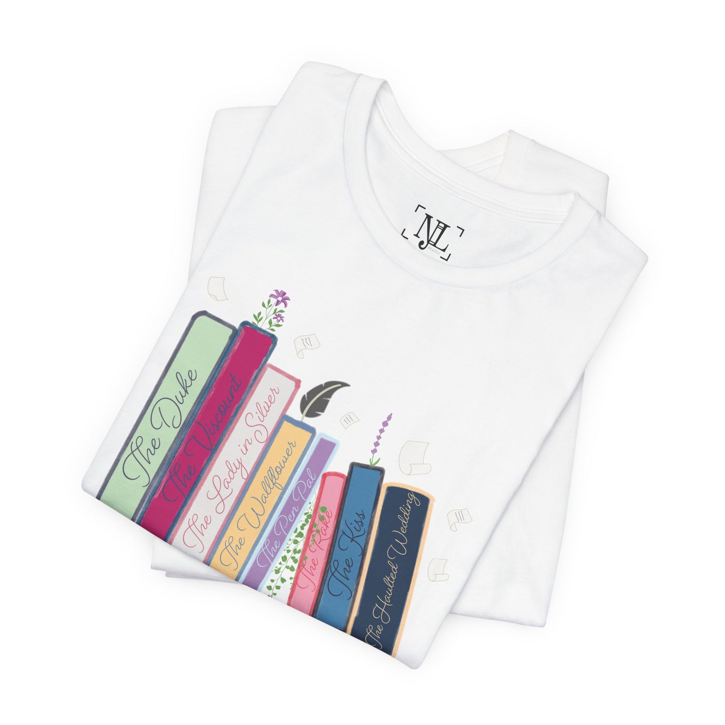 Dearest Gentle Reader Book Stack - Regency Romance Inspired Tee