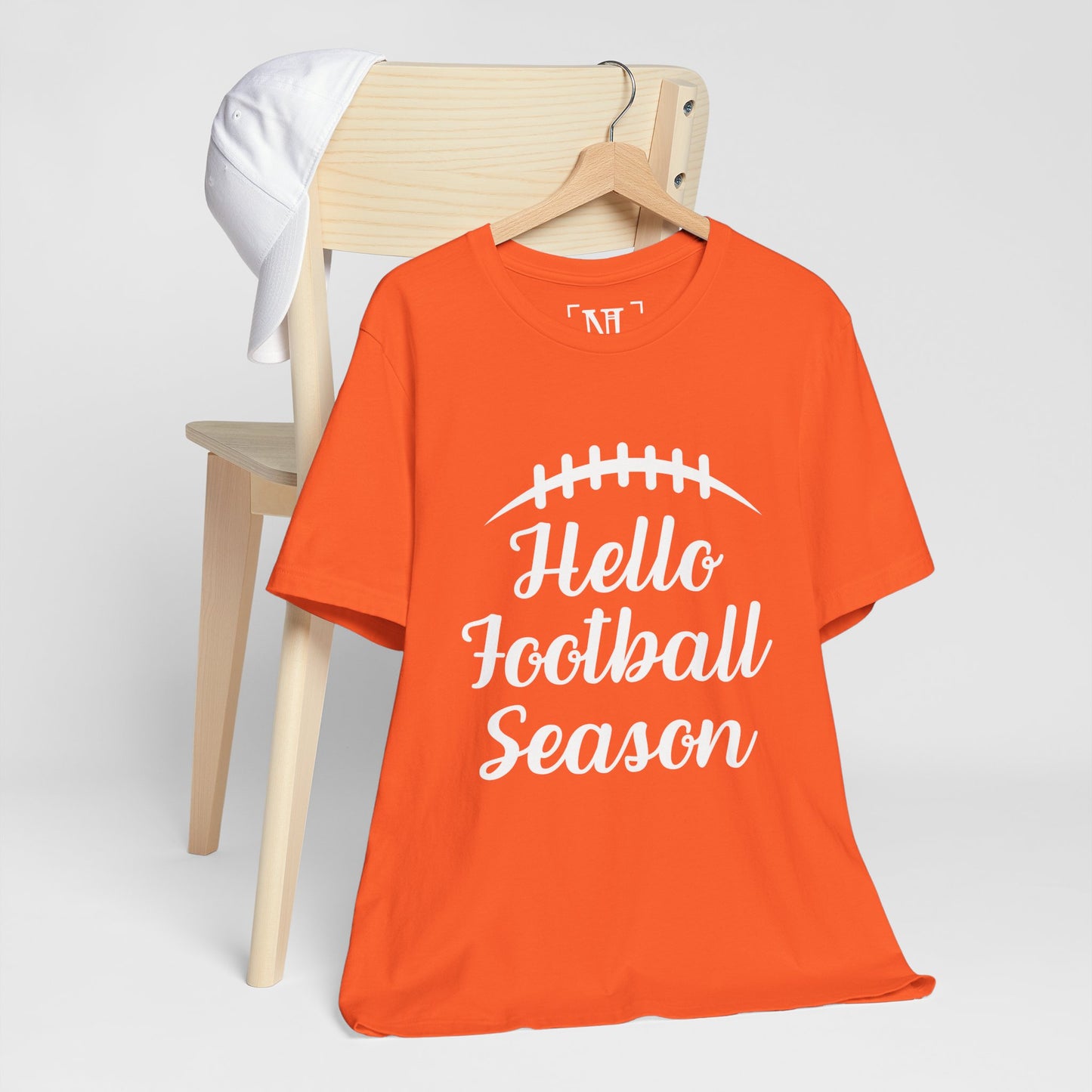 Hello Football Season - Graphic Tee (White Text)