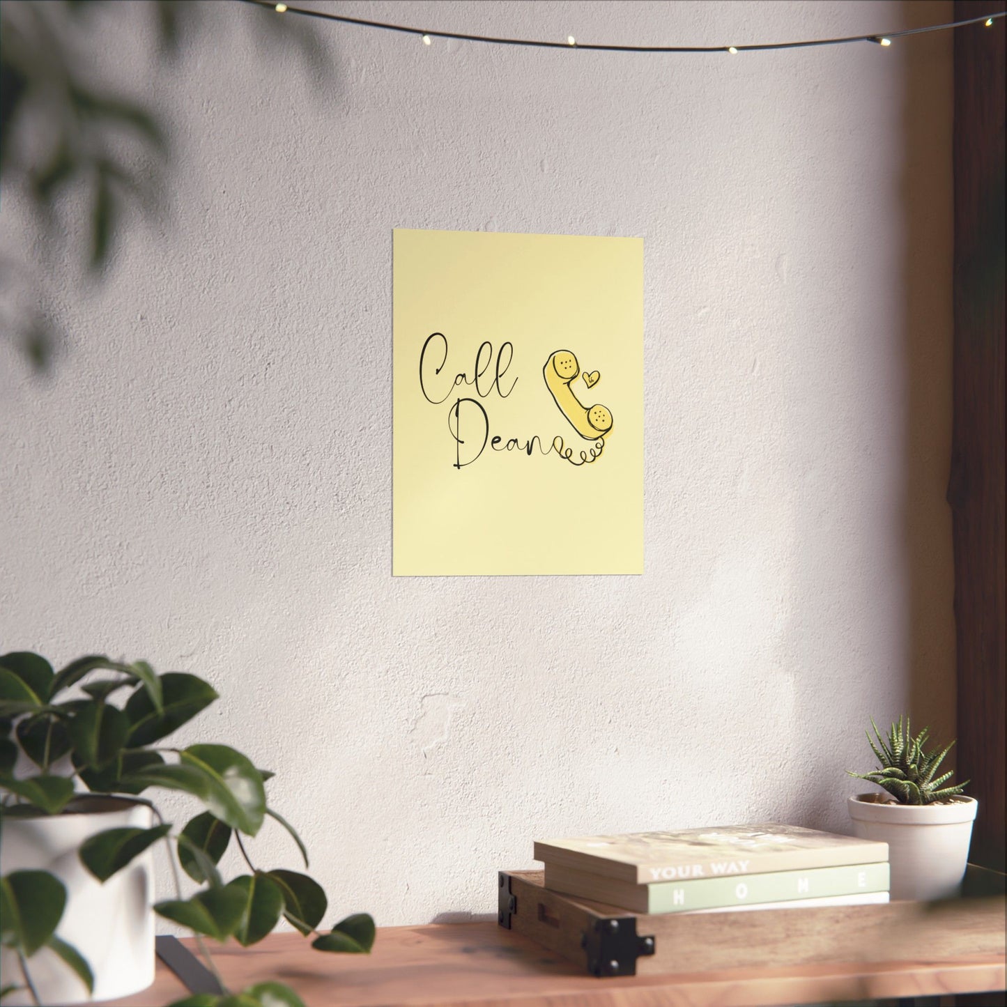 Call Dean - Hockey Romance Inspired Wall Art