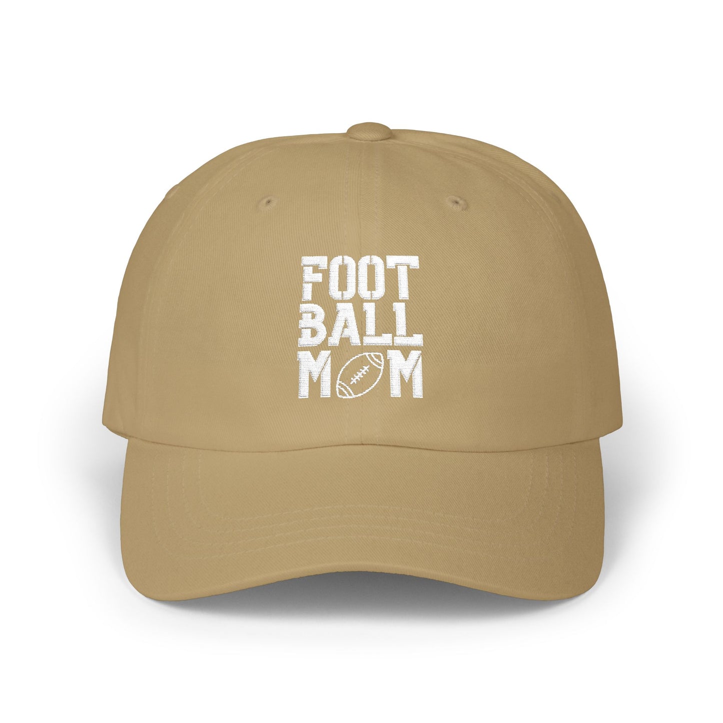 Football Mom  — Hat (White Text)