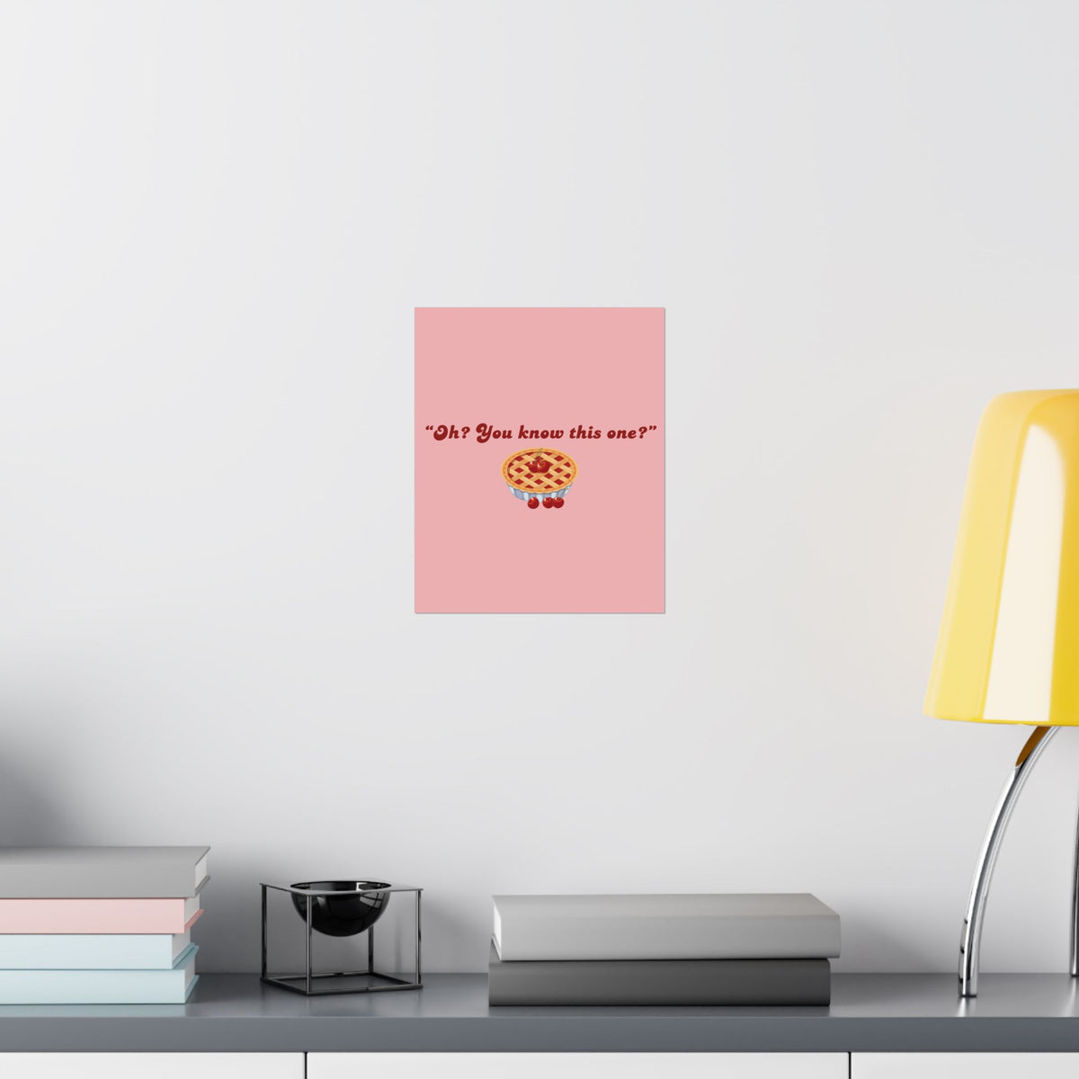 Oh? You know this one? Cherry Pie - Hockey Romance Inspired Wall Art