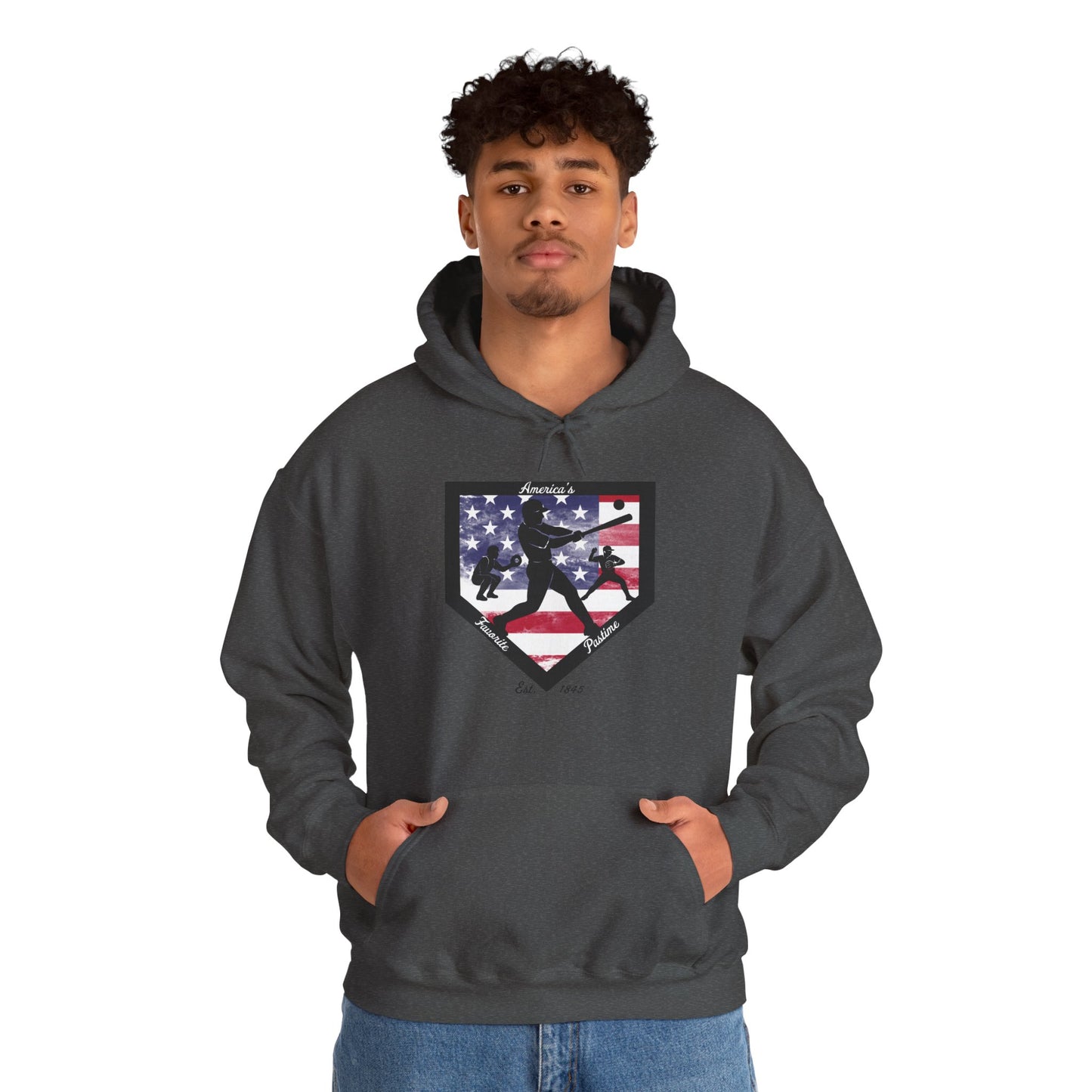 Baseball Home Plate Hoodie – America's Favorite Pastime Design