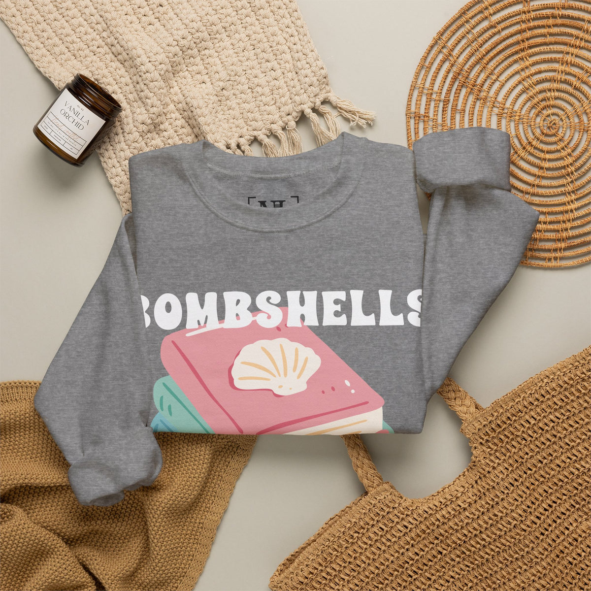 Bombshells Read Books - Bookish Villa Inspired Sweatshirt (White Text)