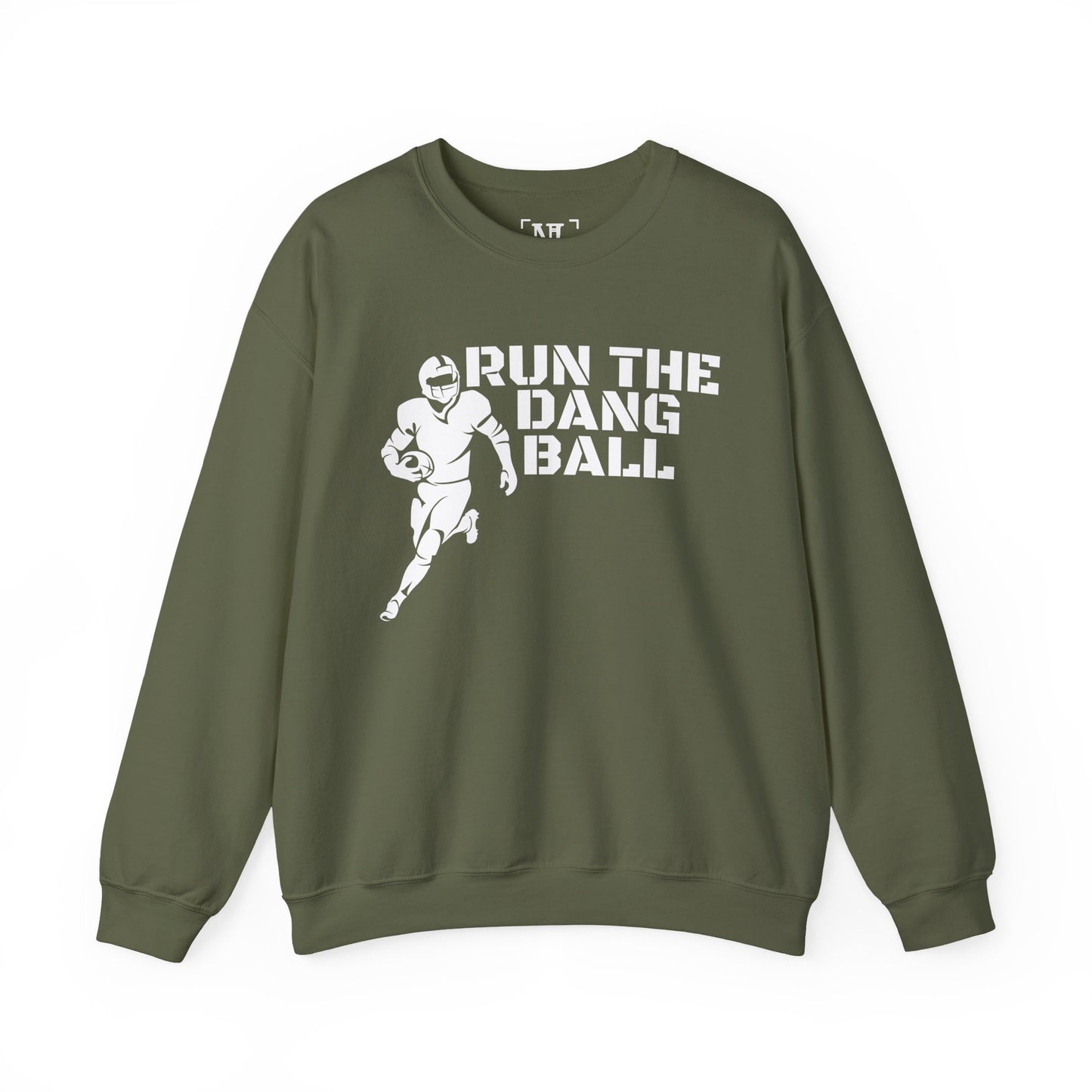 Football 'Run the Dang Ball' Crewneck Sweatshirt (White Text)