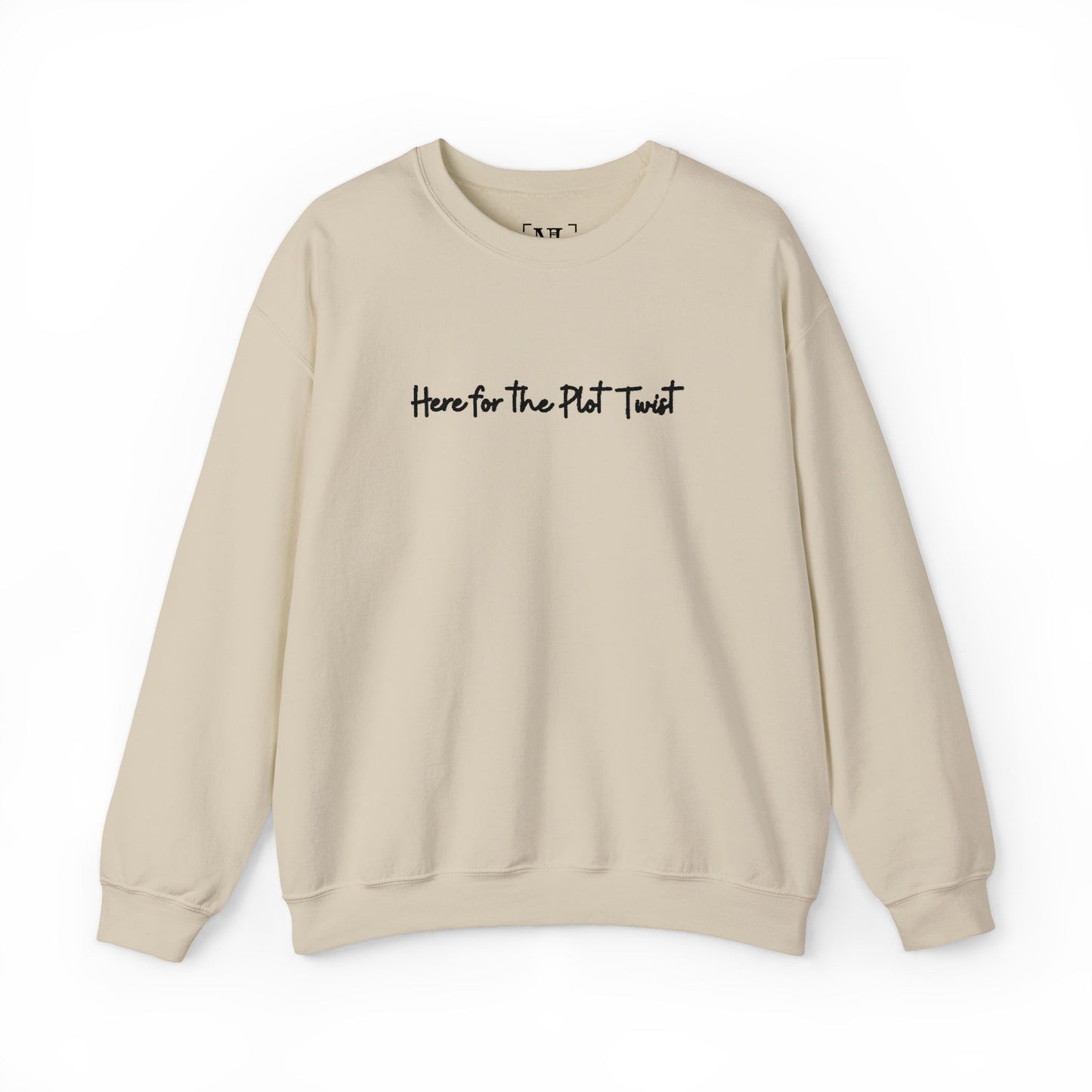 Here for the Plot Twist - Bookish Villa Inspired Embroidered Sweatshirt