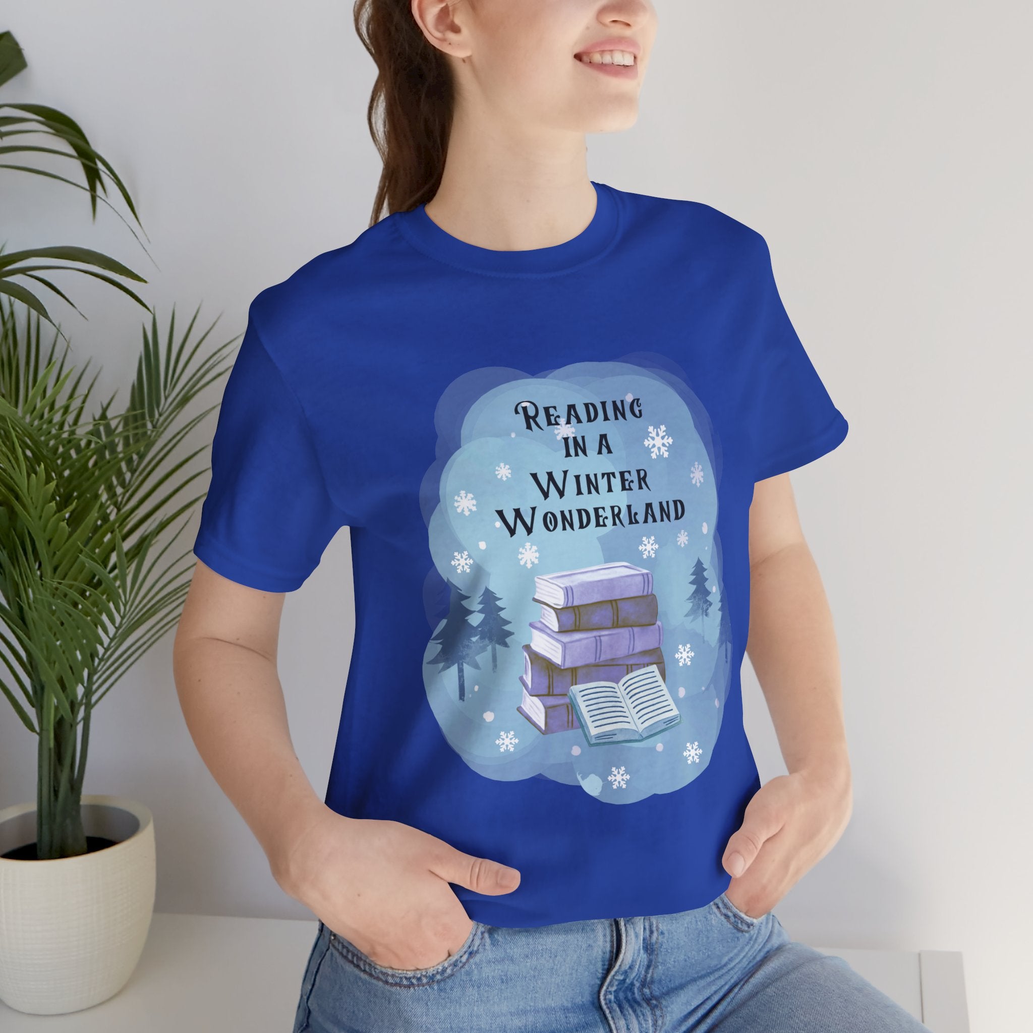 Reading in a Winter Wonderland Short Sleeve Tee