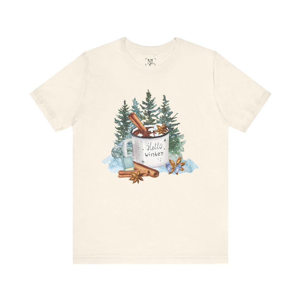 Hello Winter Mug Short Sleeve Tee