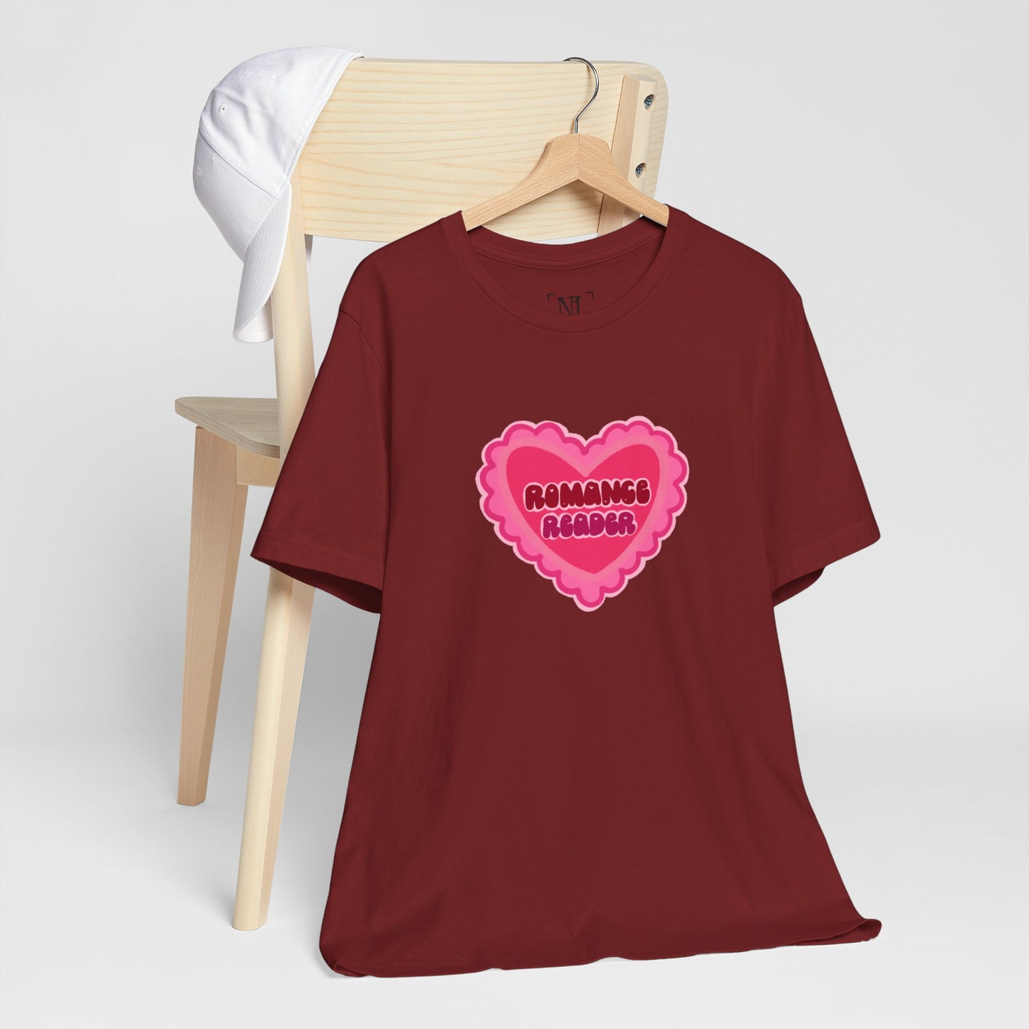 Romance Reader Heart Logo — Bookish Tee