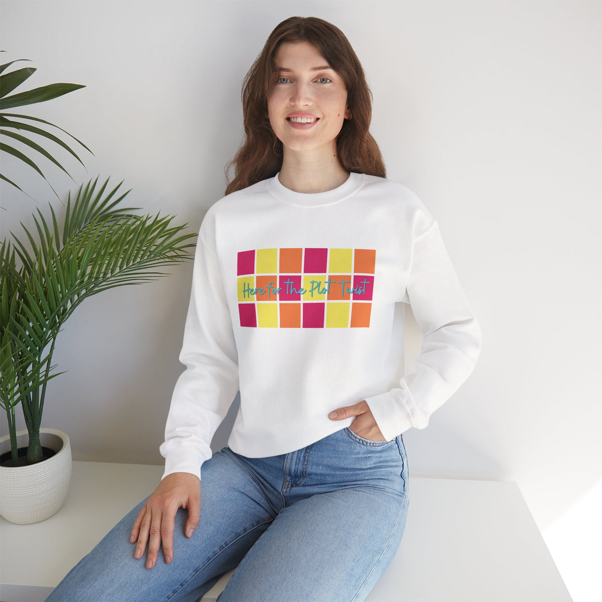 Here for the Plot Twist - Bookish Villa Inspired Sweatshirt