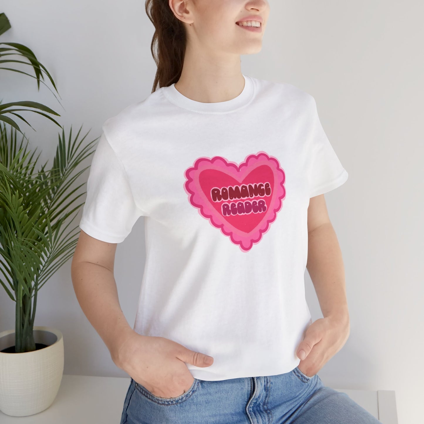 Romance Reader Heart Logo — Bookish Tee