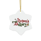 Blitzen's Bakery Ceramic Christmas Ornament