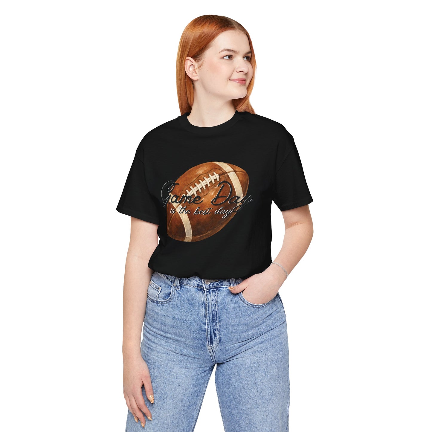 Game Day Football Tee — "Game Day is the best day" Vintage Football Shirt