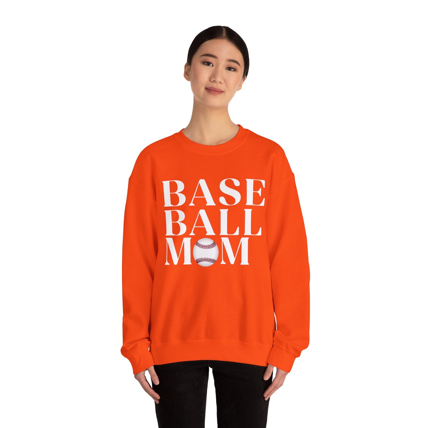 Baseball Mom Crewneck Sweatshirt - Baseball Graphic Pullover for Moms