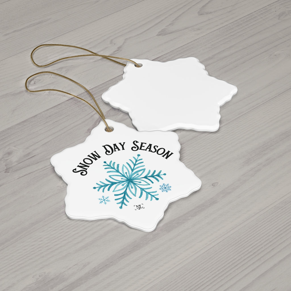 Snow Day Season - Ceramic Ornament