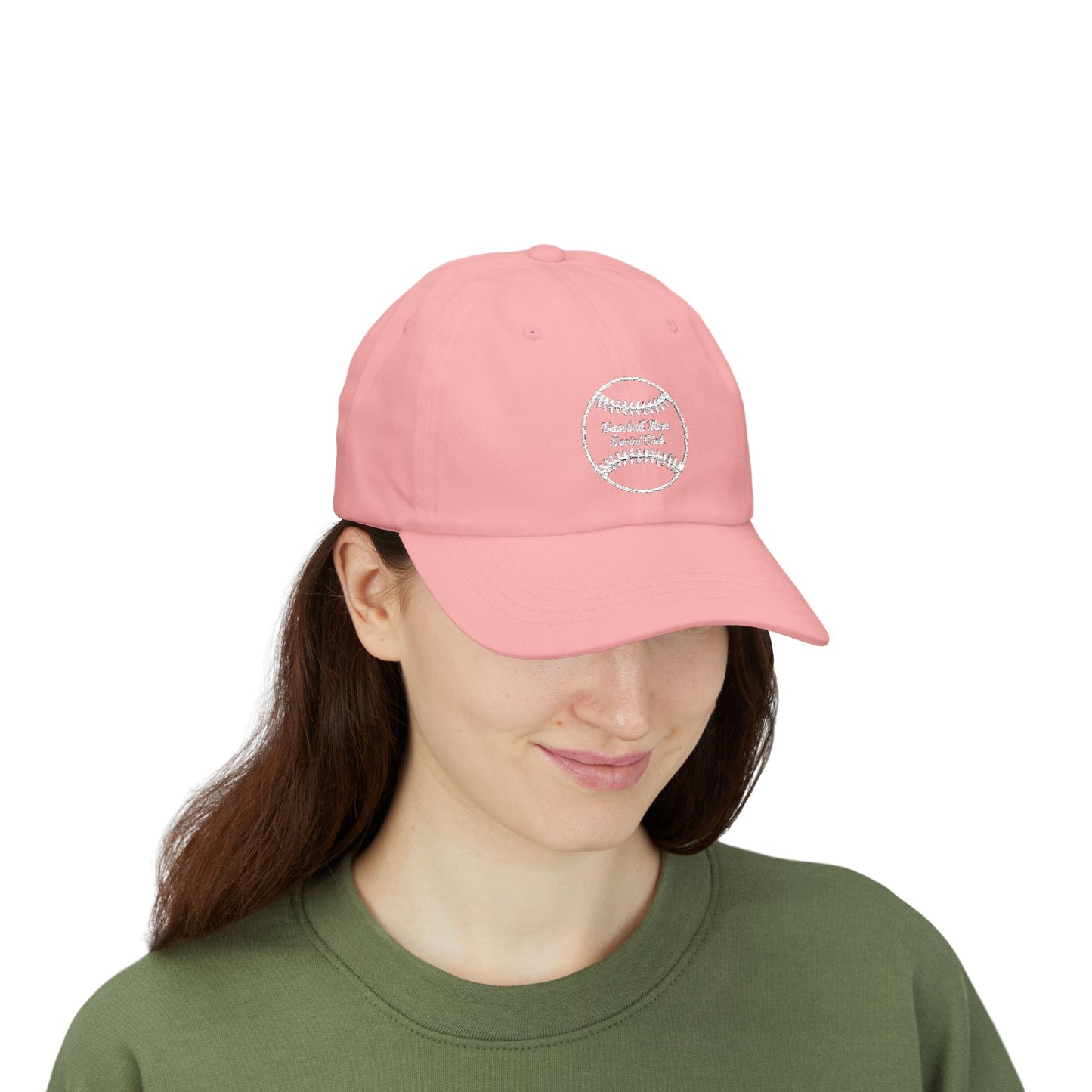 Baseball Mom Social Club - Dad Cap White Embroidered