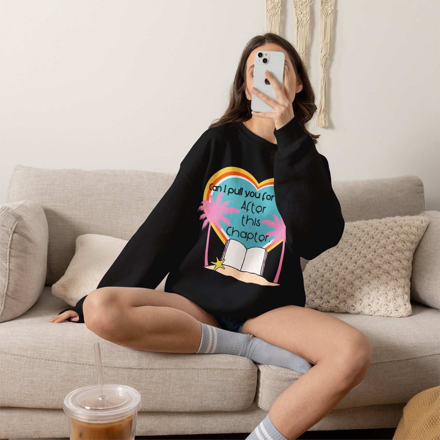 Can I Pull You for a Chat? - Bookish Villa Inspired Crewneck Sweatshirt