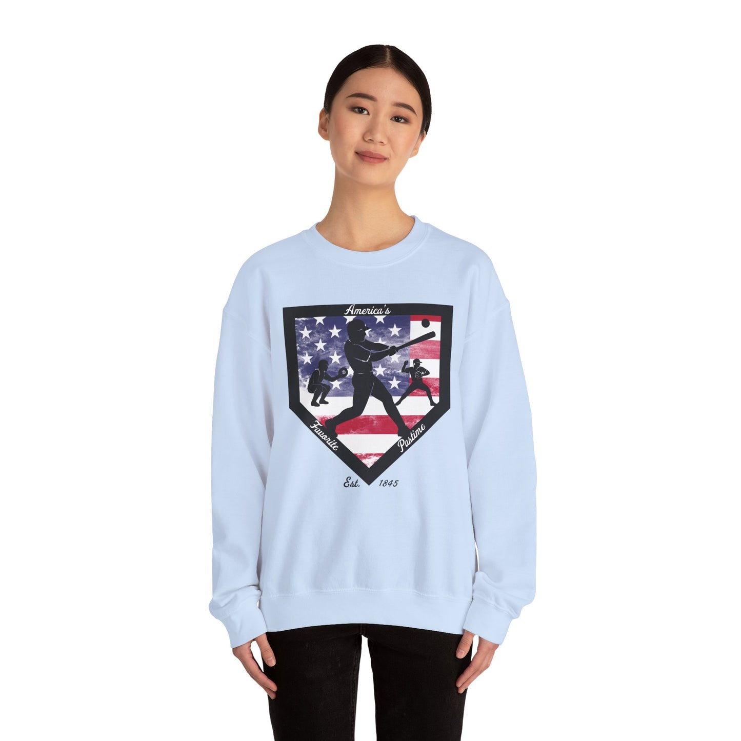 Baseball Home Plate Sweatshirt – America's Favorite Pastime Sweatshirt