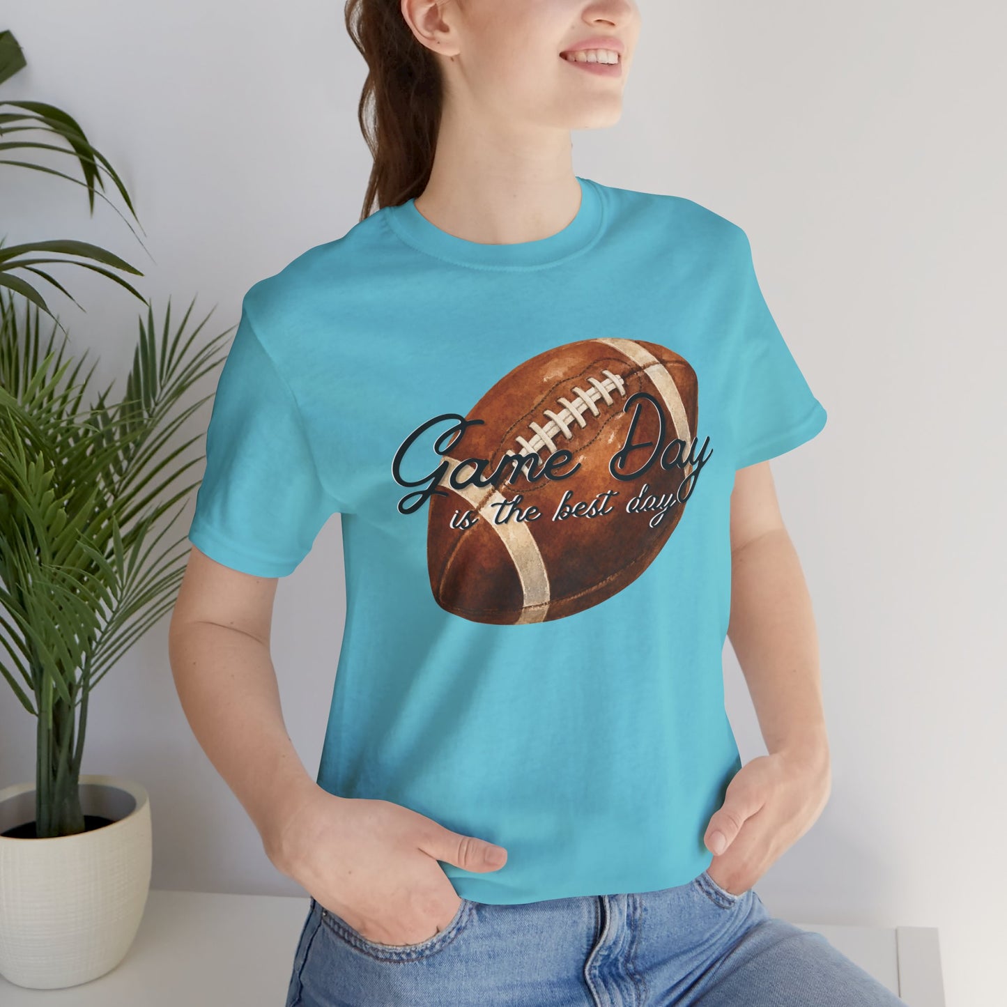 Game Day Football Tee — "Game Day is the best day" Vintage Football Shirt