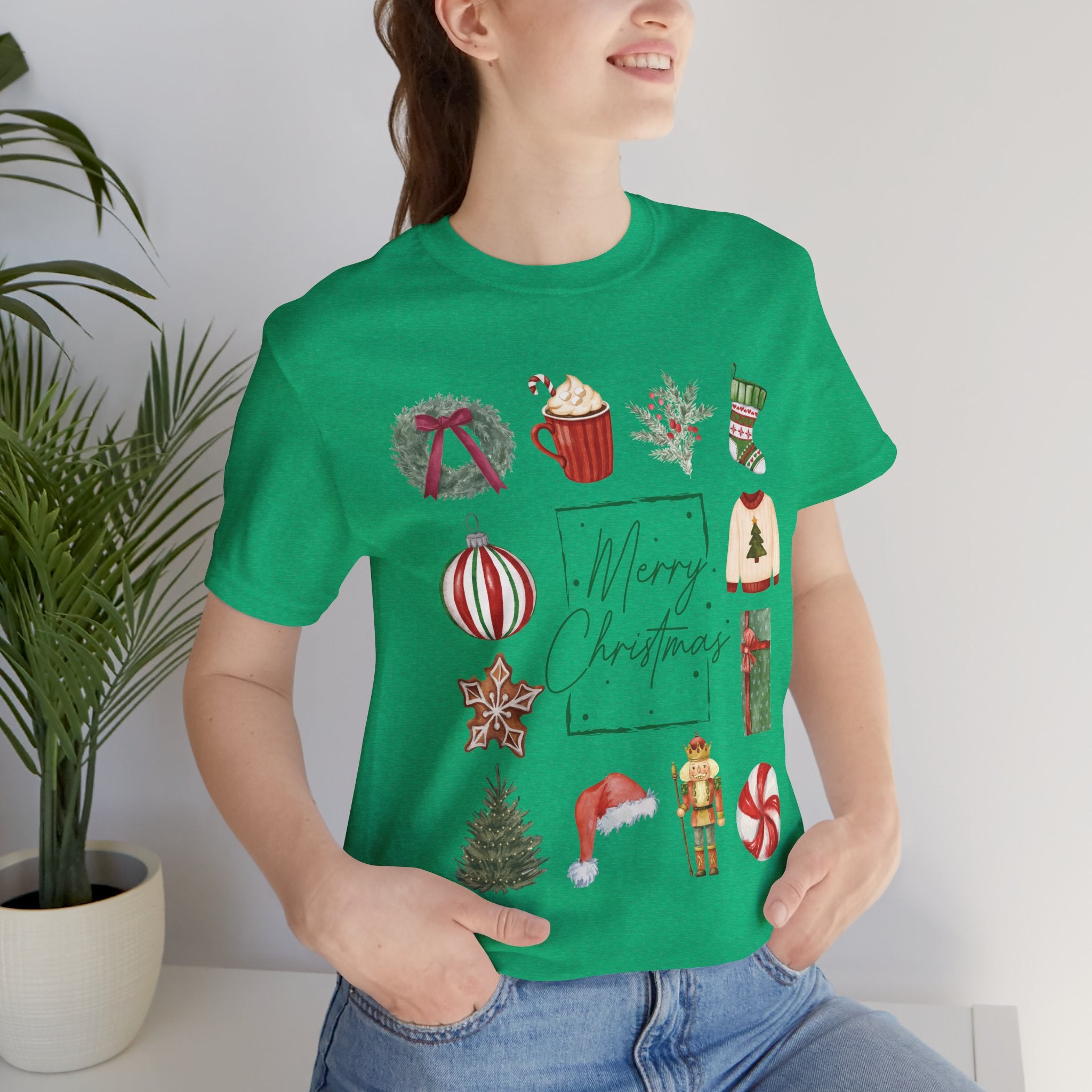 Vintage Merry Christmas - Short Sleeve Tee