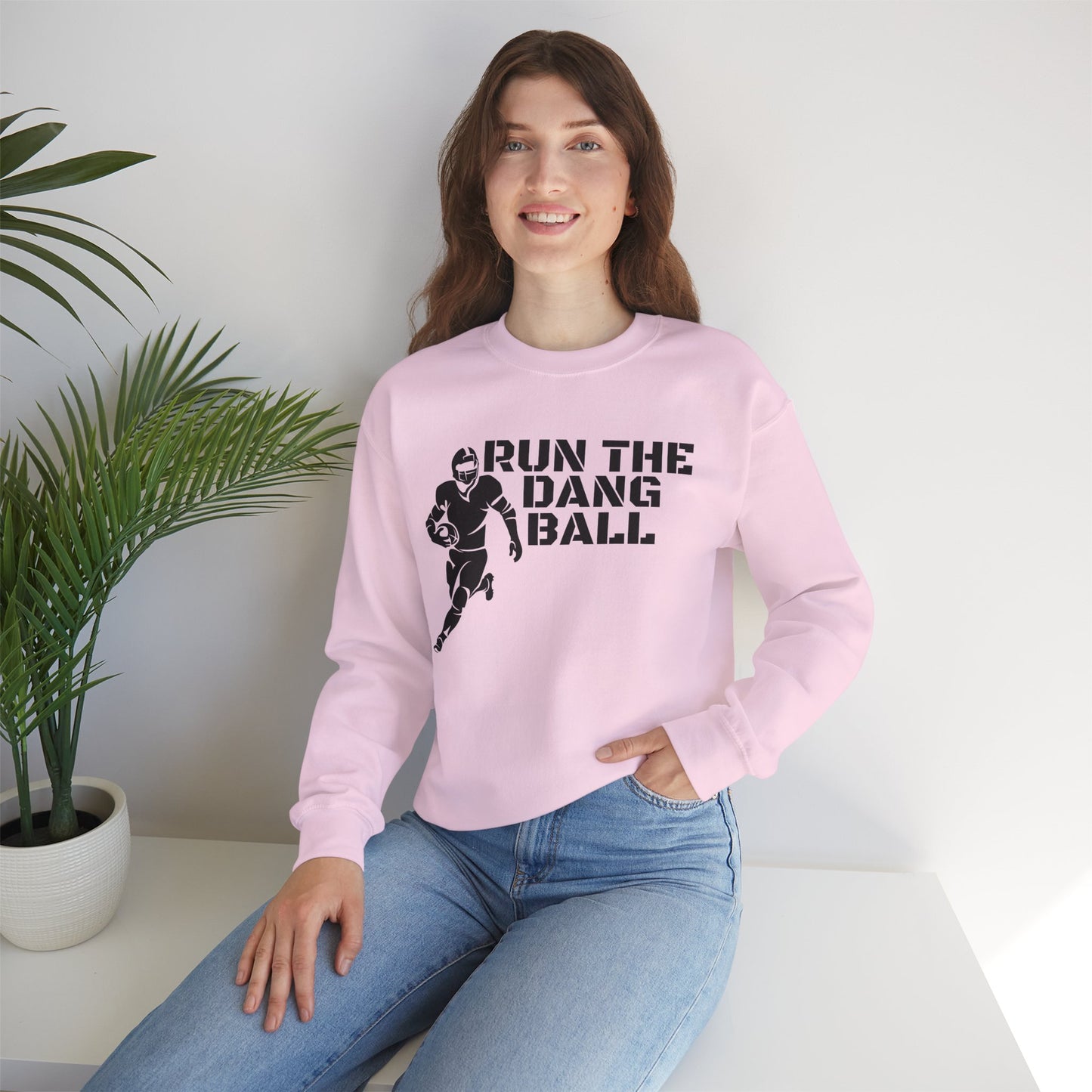 Football 'Run the Dang Ball' Crewneck Sweatshirt